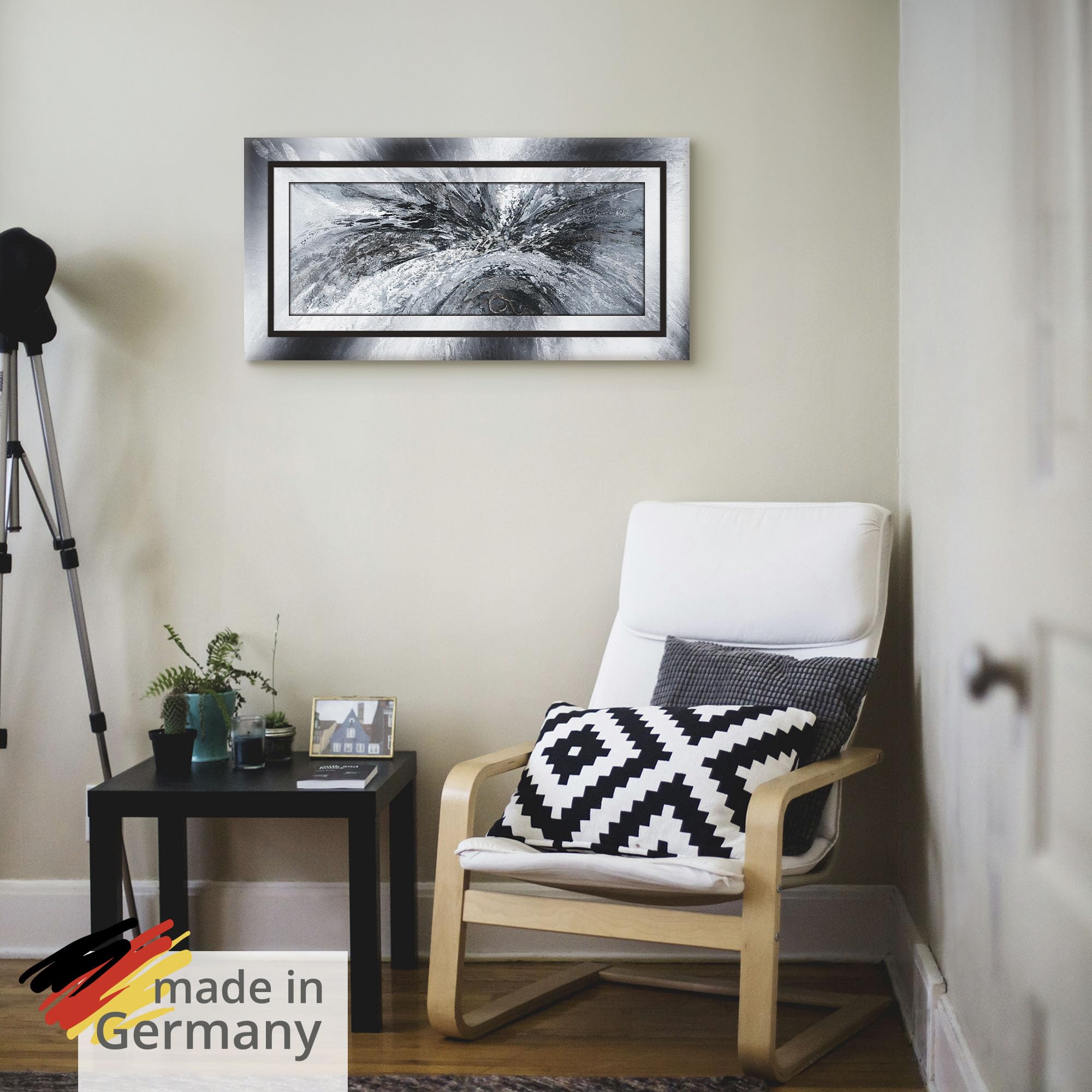 artland-leinwandbilder-canvas-60x30-schwarz-wei-abstrakt-c6pf image 5