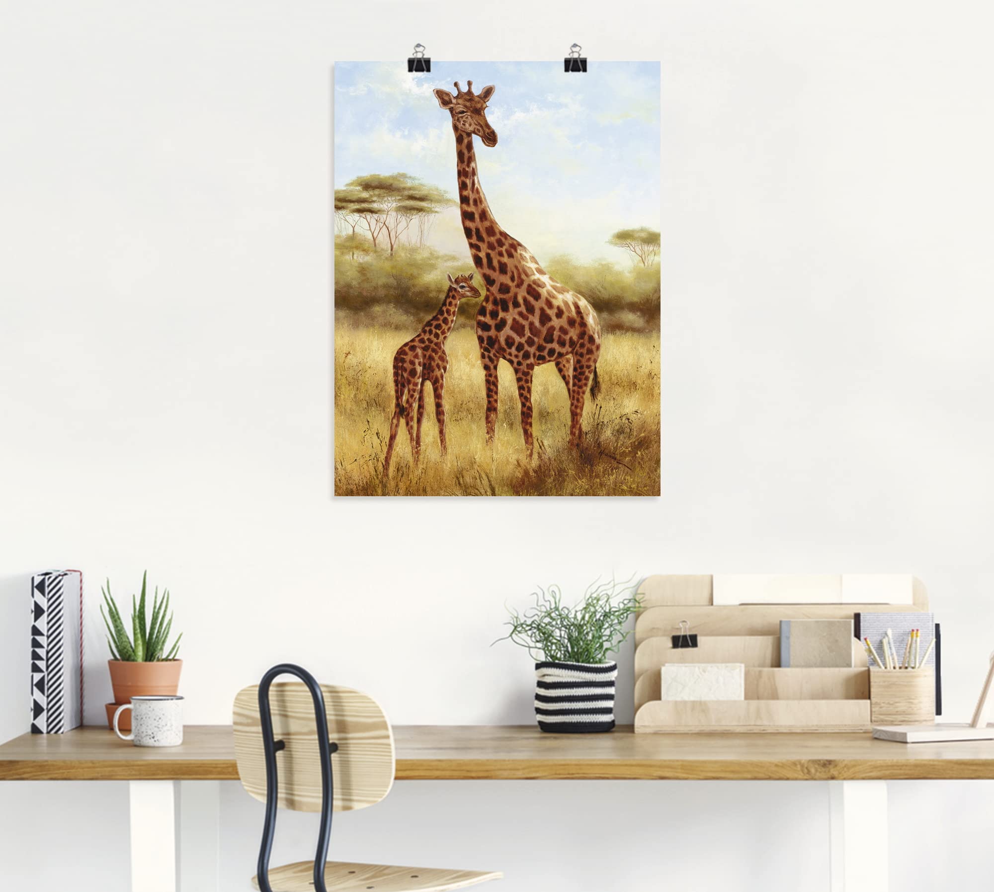 artland-giraffe-poster-90x120-cm-tiermotiv image 6