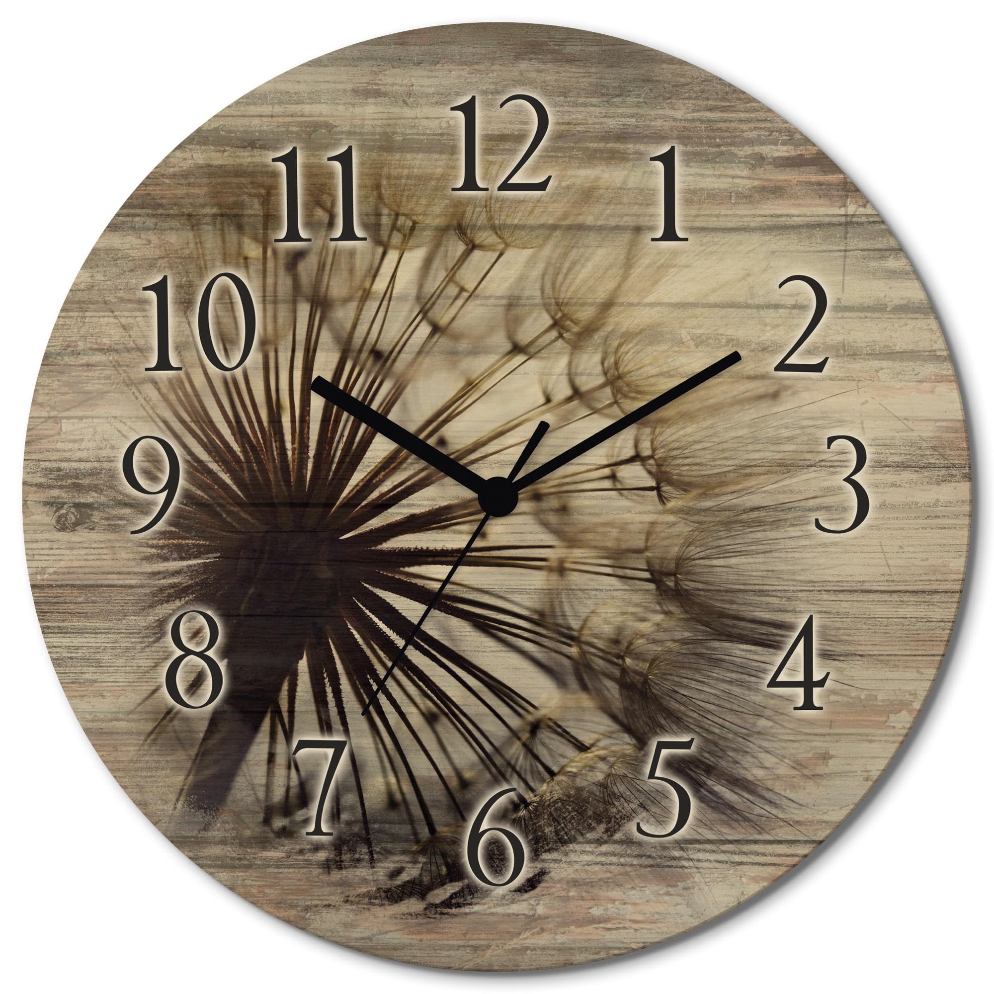 artland-wanduhren-rose-funkuhr-holz-30-cm-lautlos image 8
