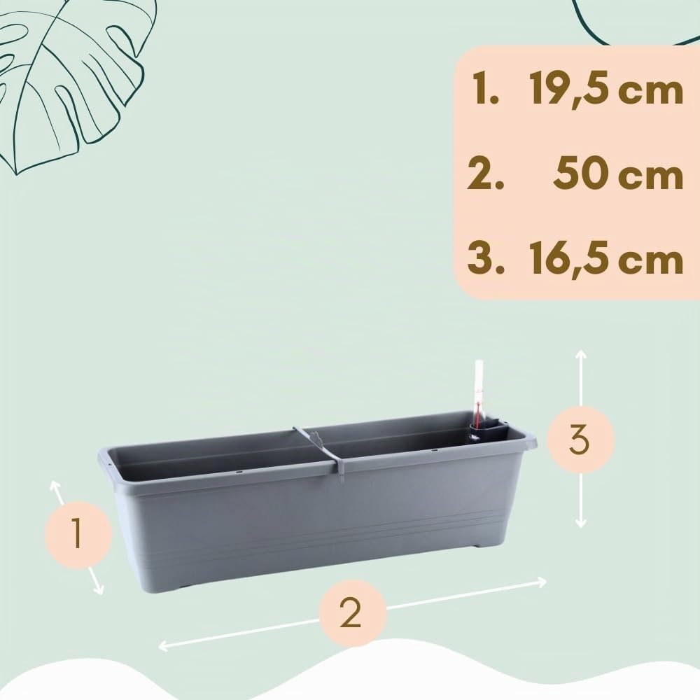 garpet-garten-blumenkasten-50-cm-anthrazit-mit-wasserspeicher-2er-set image 2