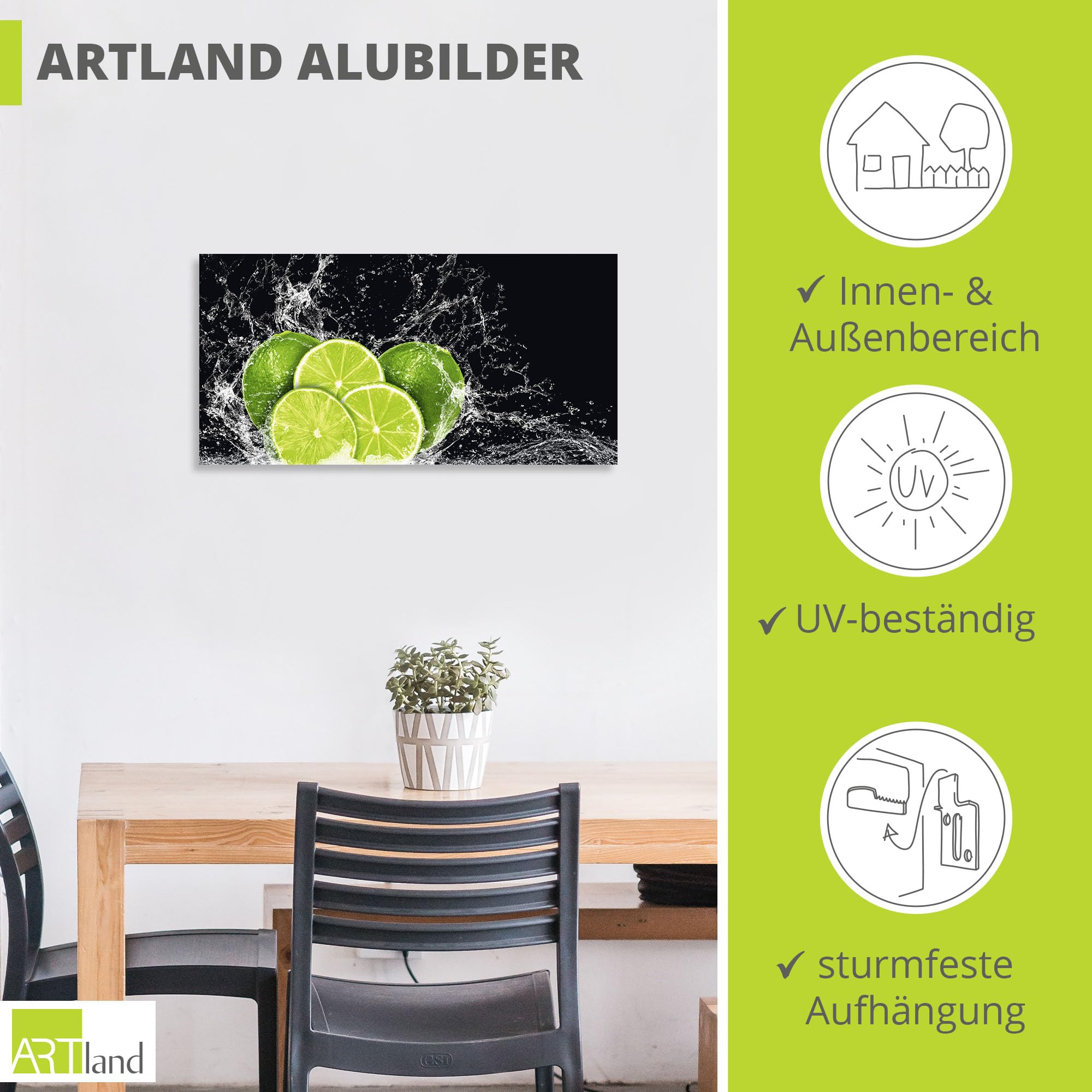 artland-limetten-alubild-60x30-cm-k-chenbild-obst-wandbild image 3