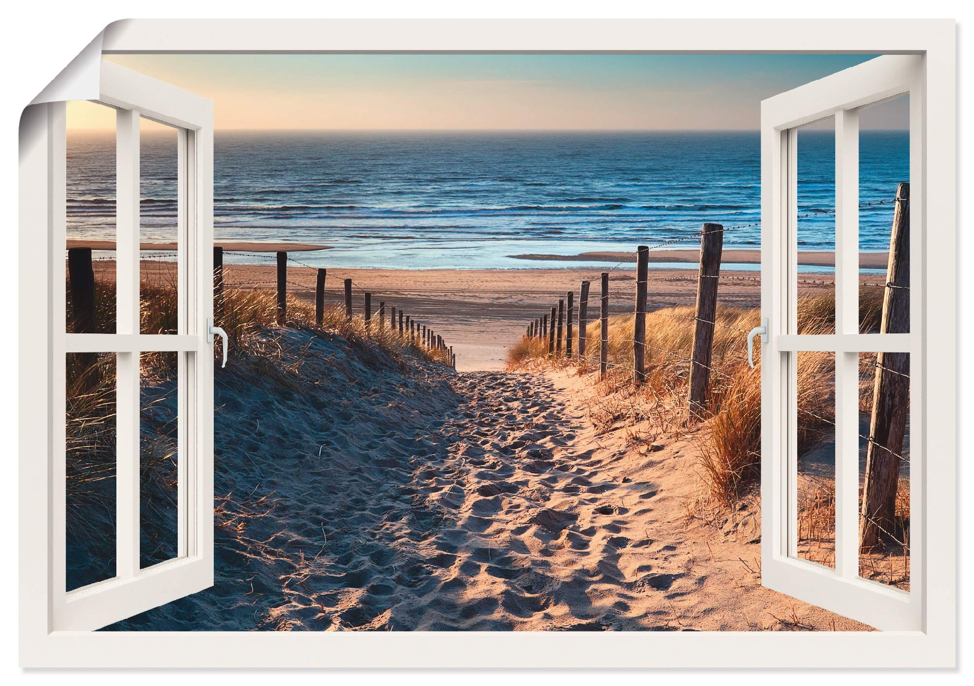 artland-kunstdrucke-poster-130x90-cm-nordsee-langeoog-fensterblick image 6