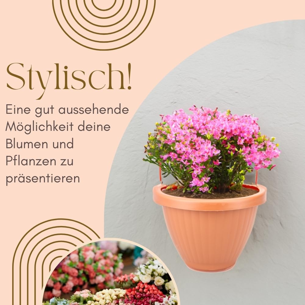 garpet-garten-wandblumentopf-30-cm-4er-set-terrakotta-wandmontage image 3