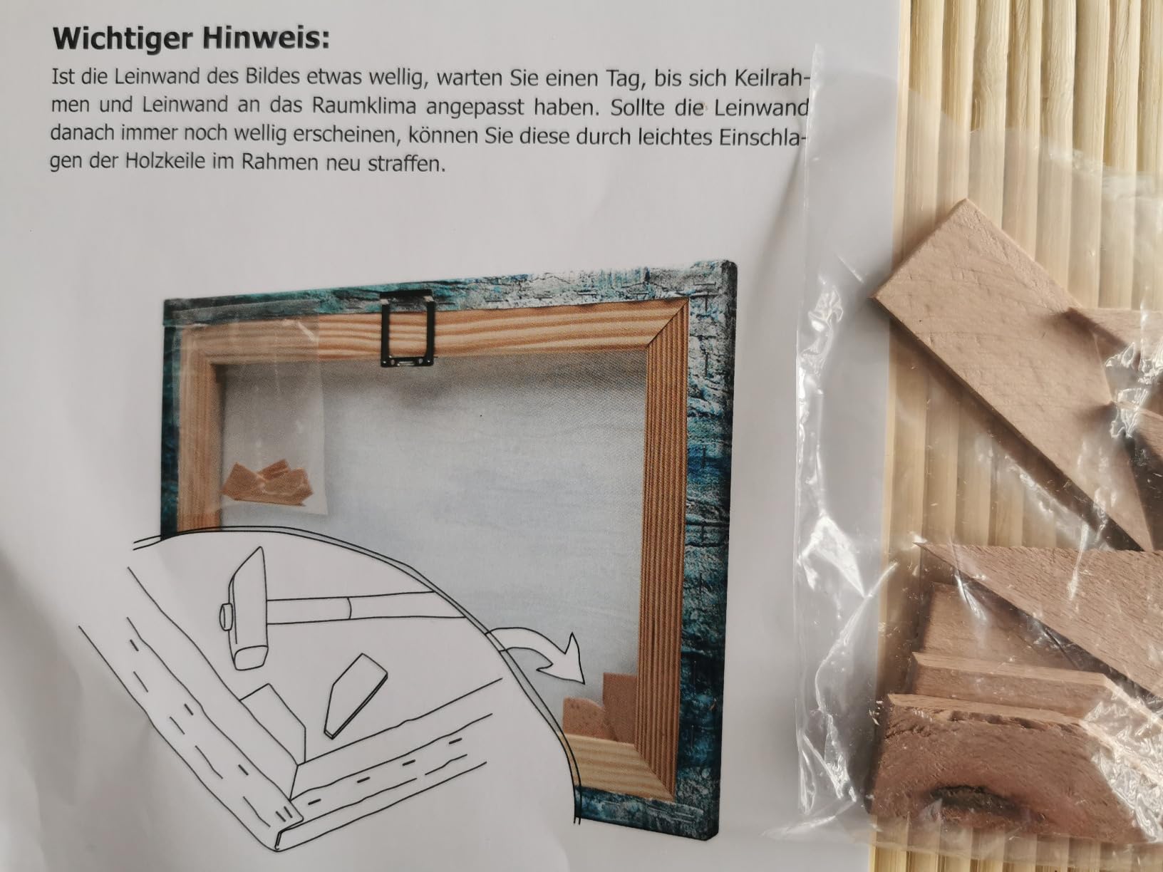 Hängt gerade