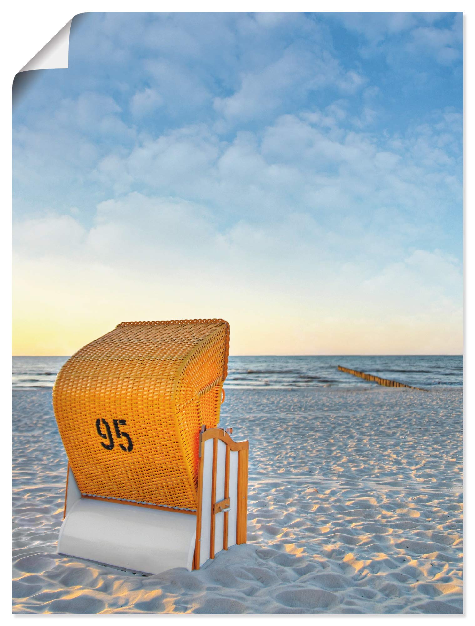artland-kunstdrucke-t9ij-poster-60x80-cm-strandkorb image 1