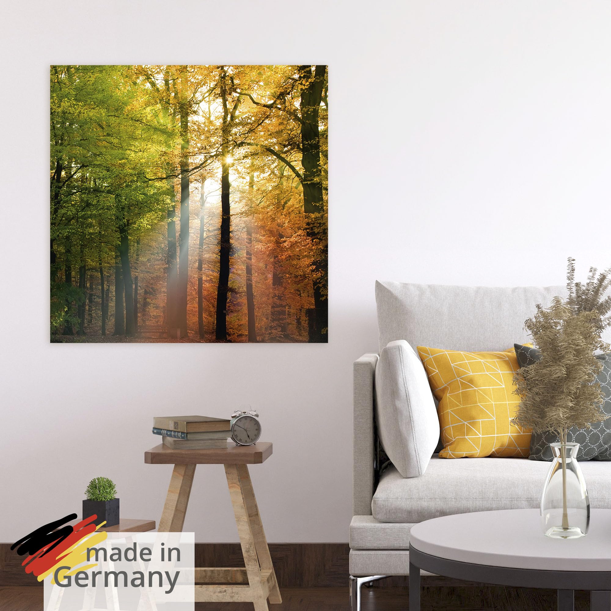 artland-kunstdrucke-herbsttag-poster-30x30-cm-wald-herbst-ungerahmt image 5