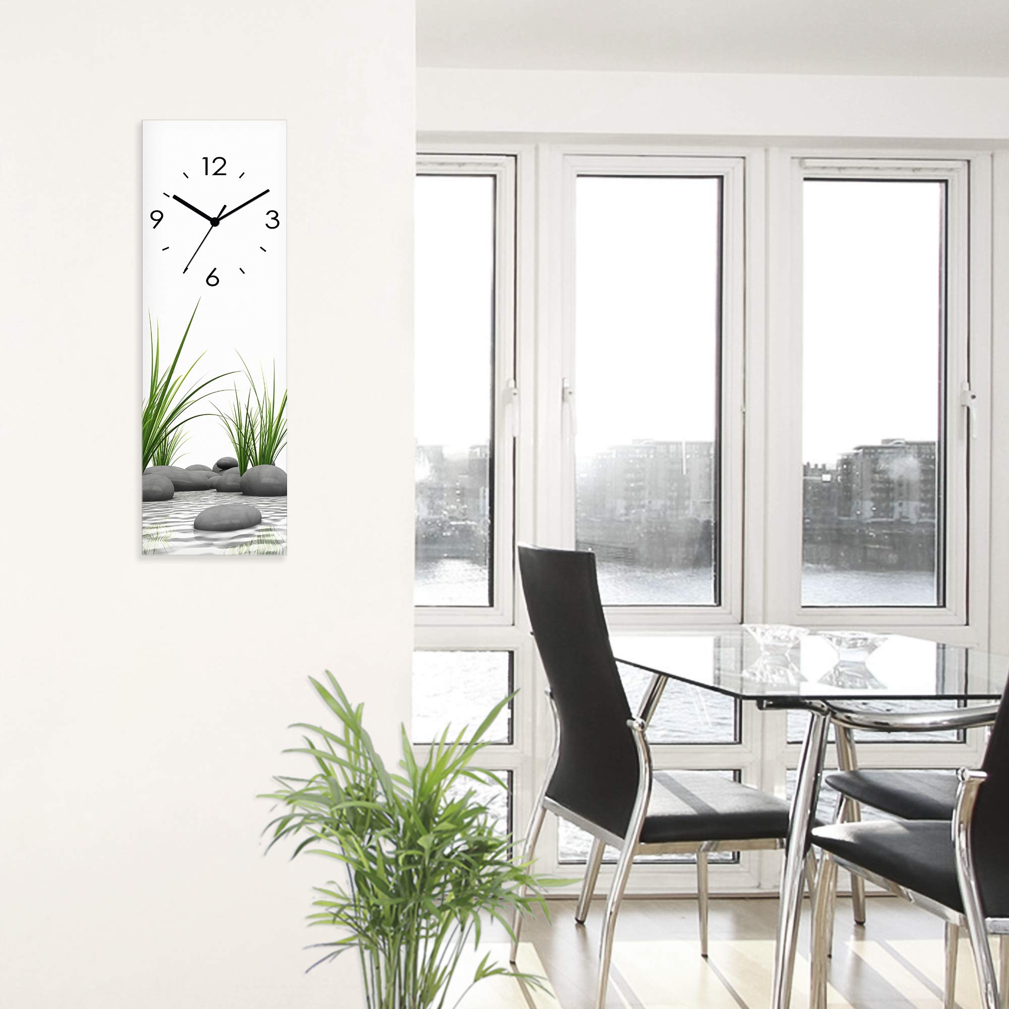 artland-wanduhren-t6cd-wanduhr-glas-zen-spa-20x60-cm-quarz image 6