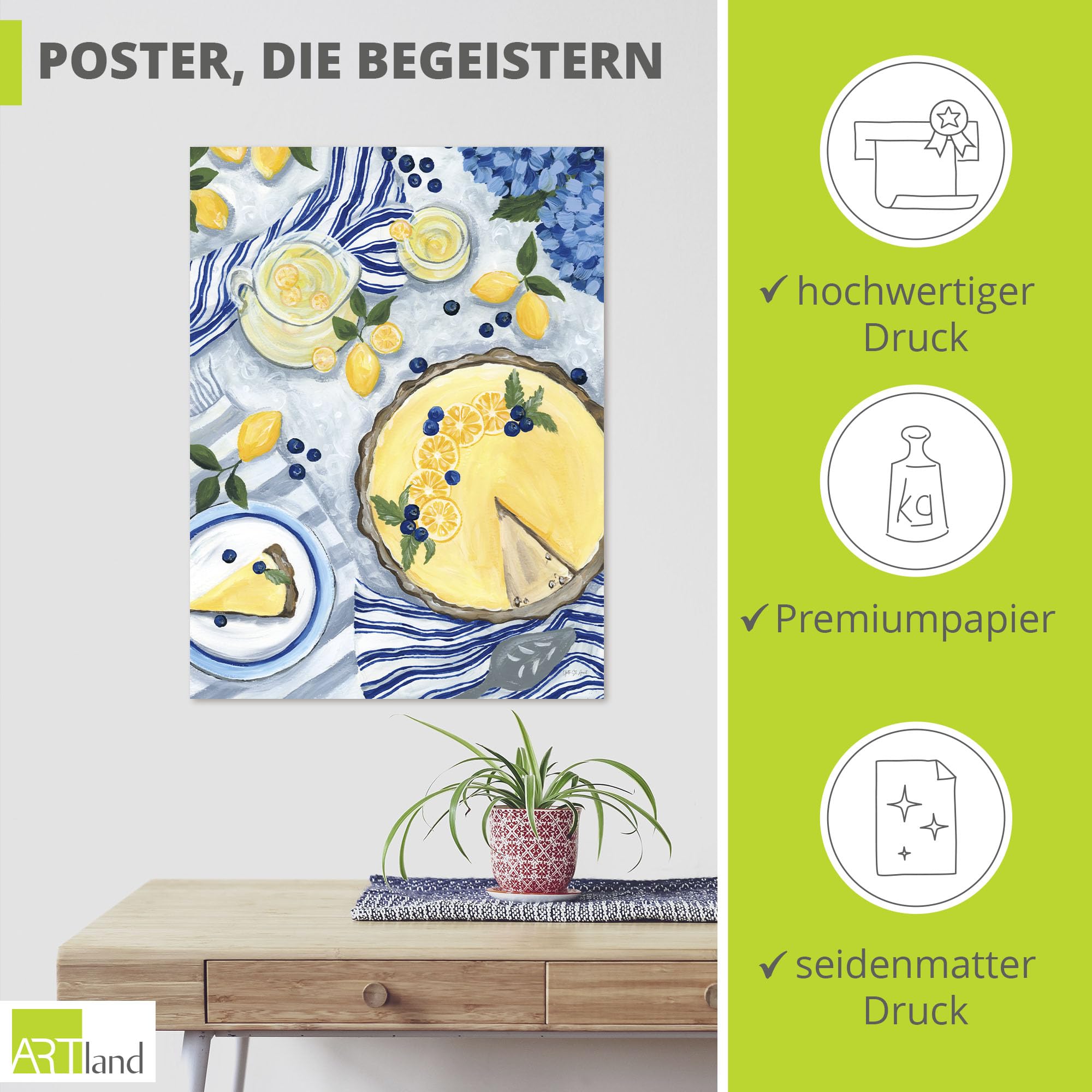 artland-kunstdrucke-u5sv-poster-summer-picnic-30x40-cm image 2