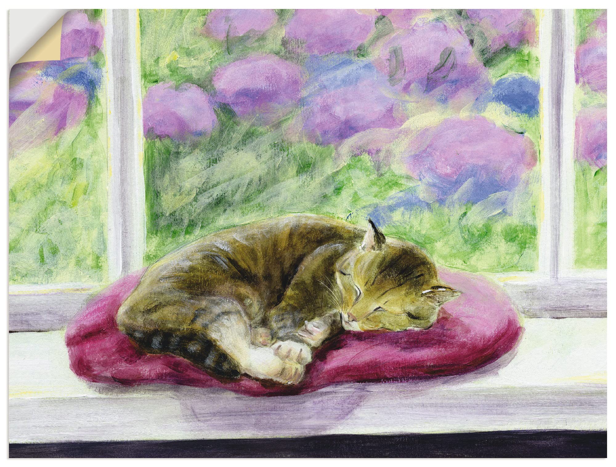 artland-wandaufkleber-weisse-katze-120-x-90-cm-vinyl image 8
